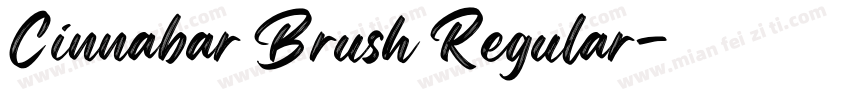 Cinnabar Brush Regular字体转换
